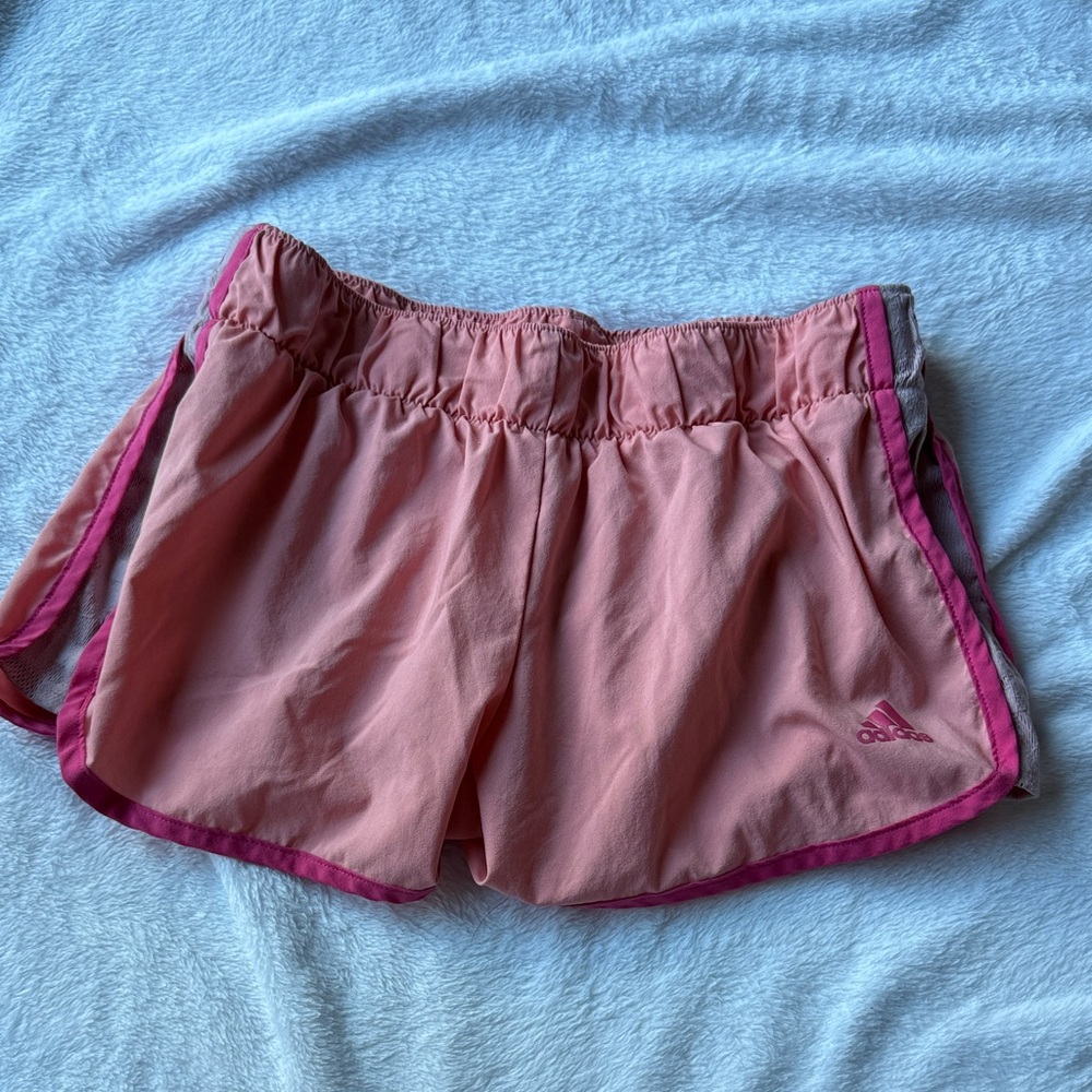 Adidas Women's Light Pink Athletic Shorts